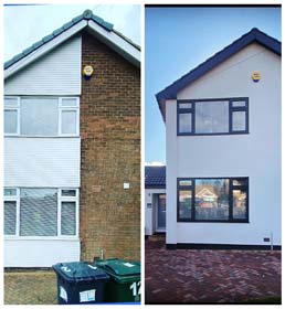 Before and After - Chalk Monocouche Render